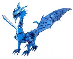 // METAL EARTH - ICONX DRAGON BLEU